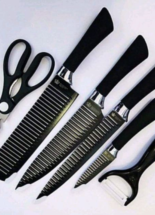 Набір кухонних ножів із сталі 6 предметів