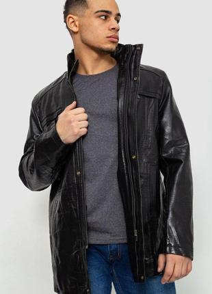 Куртка мужская демисезонная экокожа, цвет черный, размер 4XL, ...