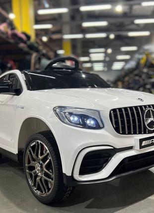 Дитячий електромобіль Mercedes-Benz AMG GLC63 4WD (білий колір)