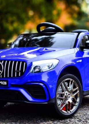 Дитячий електромобіль Mercedes-Benz AMG GLC63 4WD (фарба, сині...