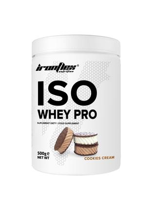 Протеїн IronFlex Iso Whey Zero 500g (Cookies cream)