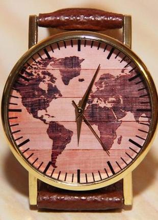 Наручний годинник карта світу. чоловічі годинники. жіночі годи...