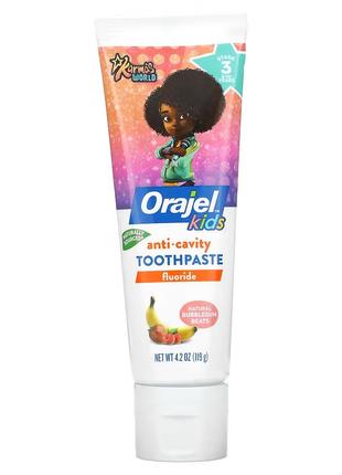 Зубная паста для детей Orajel Kids Karma's World Anticavity Fl...