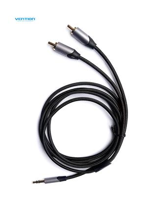 Аудио кабель Vention jack 3.5 мм 2 RCA_1,5 м