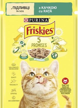 Влажный корм для кошек Purina Friskies кусочки в подливе с утк...