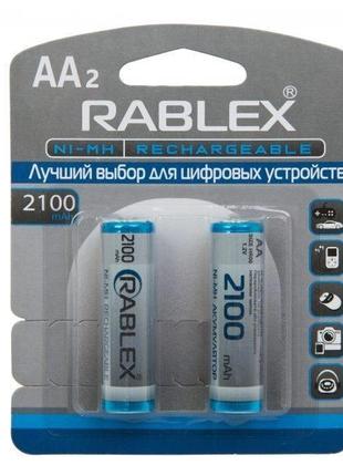 Аккумуляторная батарейка HR6 AA (пальчик) NI-MH RABLEX 2100mAh...