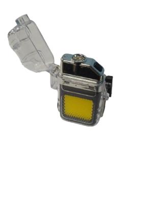 Зажигалка аккумуляторная спиральная от USB 2в1 + карманный LED...