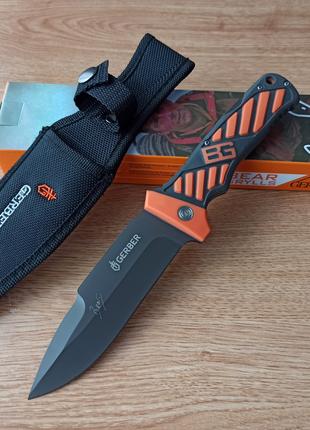 Ніж мисливський Bear Grylls Gerber. Туристичний ніж фултанг 25с