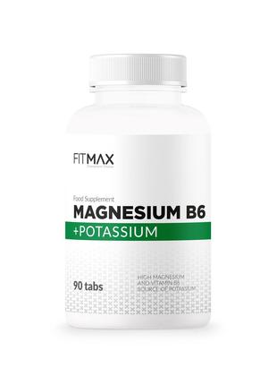 Вітамін В6, магній та калій FitMax Magnesium B6 + Potassium 90...