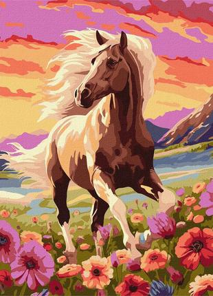 Картина по номерам 40×50 см. Изящный конь Идейка КНО6584