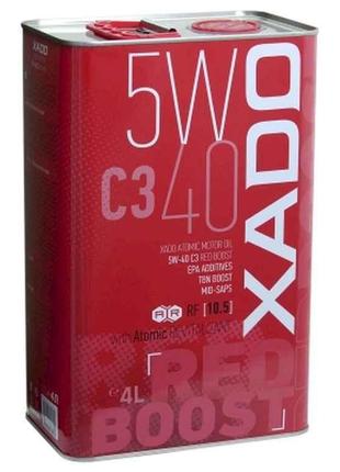 Масло моторне синтетичне C3 Red Boost, ж/б 5W-40 4л ТМ XADO