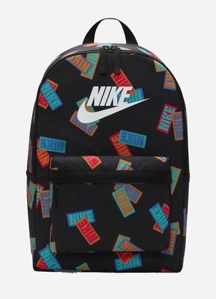 Рюкзак Nike NK HERITAGE BKPK - NIKE AOP 25L Чорний 43x30,5x15 ...