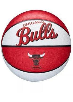 М'яч баскетбольний Wilson NBA TEAM RETRO BSKT MINI CHI BULLS s...