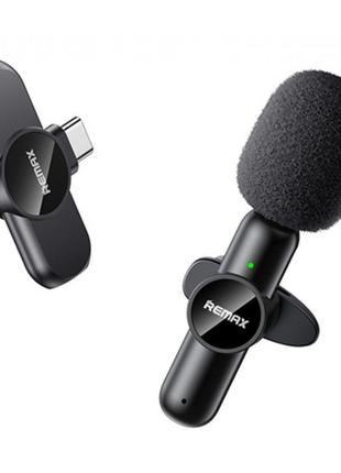 Микрофон Петличный Беспроводной Remax K09 Type C Цвет Черный