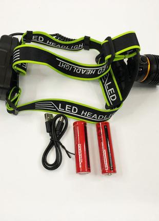 Налобный фонарик с usb зарядкой Police BL-8003-P50, Фонарь на ...