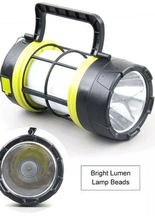 Акумуляторна лампа кемпінгова світильник 910-LED+COB / Похідни...
