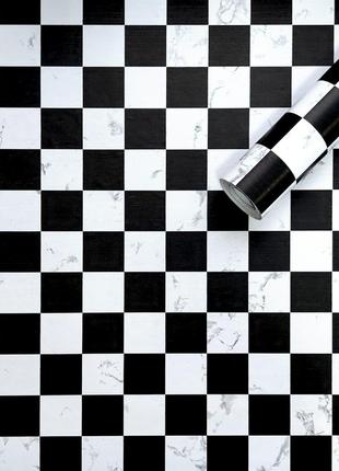 Самоклеюча плівка шахи мармур 0,45х10м (KN-М0006-1) SW-00001446