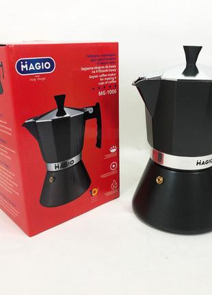 Гейзерная кофеварка для индукции Magio MG-1006, Кофеварка для ...
