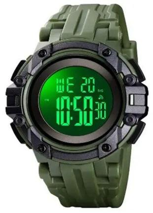 Военные мужские наручные часы зеленые SKMEI 1545AG ARMY, Мужск...