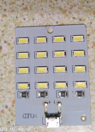 Світлодіодна панель 16 led 5v, micro USB