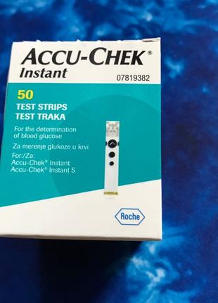 Тест-смужки Акку Чек Інстант (Accu Check Instant) 50 шт.
