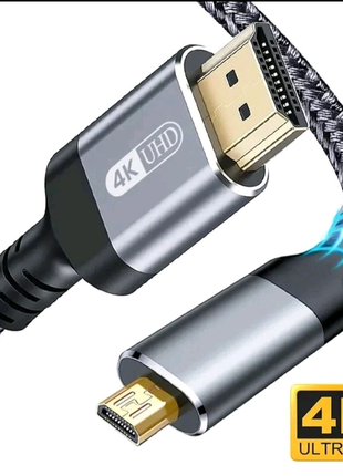 Кабель Micro HDMI to HDMI 2м папа папа / male male