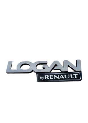 Емблема значок, напис на багажник LOGAN by Renault Логан 145x4...
