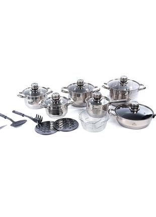 Набор посуды 18 предметов ASTRA A-2618, набор посуды для элект...