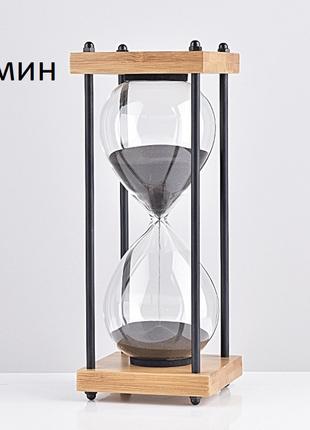 Пісочний годинник World Collection, Чорний пісок 30 хвилин, св...