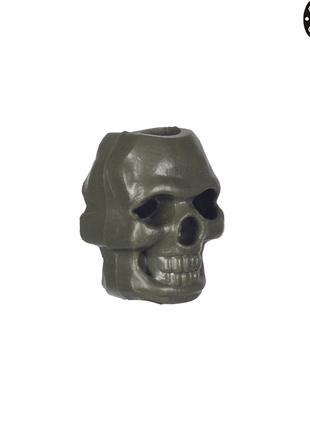 M-Tac бусина Skull Stopper Olive