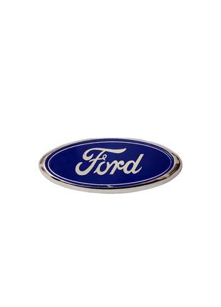 Эмблема на капот, багажник Ford Форд 88х35 мм синяя на скотче ...
