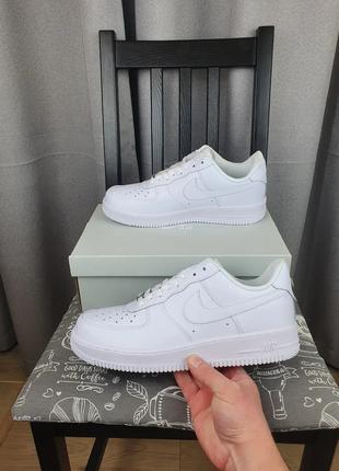 Кросівки чоловічі Nike Air Force 1 07 All White. Кроси Найк Аі...