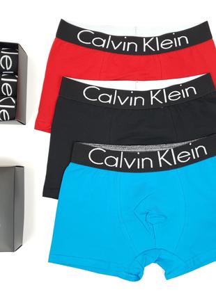 Чоловічі труси в коробці 3шт Calvin Klein. Комплекти чоловічої...