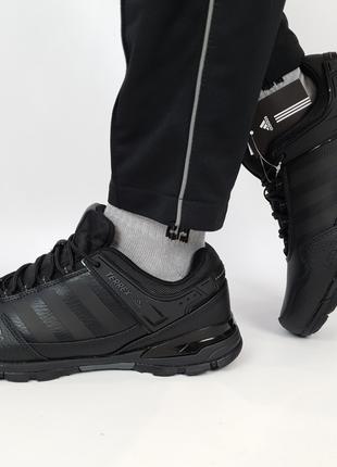 Кроссовки мужские кожаные черные Adidas Terrex 23. Мужская обу...