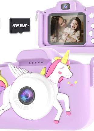 Цифровые камеры BAISIQI Selfie для детей, игрушки для видеокам...