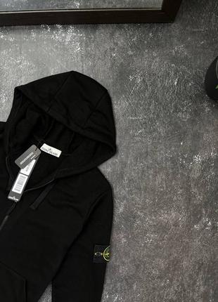 Zip hoodie stone island black