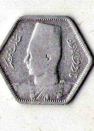 Королівство Єгипет 2 піастра 1944 рік срібло король Фарук I №1644