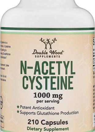 N-ацетилцистеин Double Wood N-Acetyl Cysteine 1000 mg 210 caps...