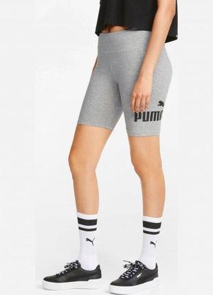 Cпортивні легінси жіночі Puma ESS Logo Short Leggings Light Gr...