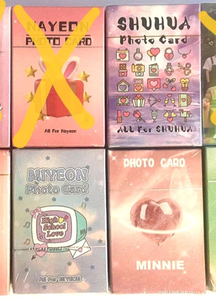 Голографічні картки (G)i-dle k-pop Джиайдл кей поп