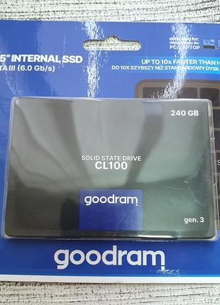 SSD накопитель Goodram CL100 Gen 3 240GB 2.5" SATAIII 3D TLC (...