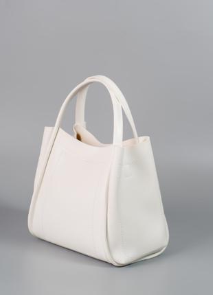 Жіноча сумка біла сумка білий шопер білий шоппер сумочка