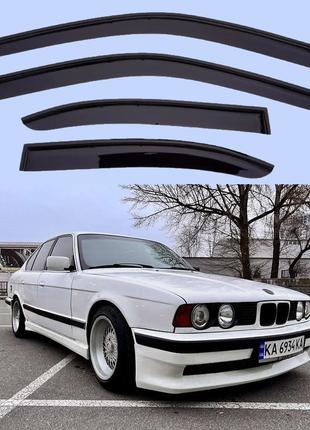 Дефлектори окон (Ветровики) BMW5 (E34) седан 1988-1995 (скотч)