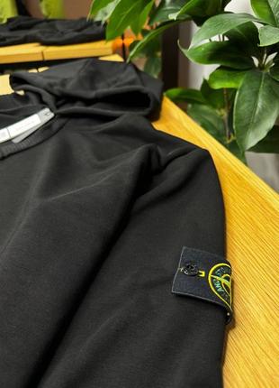 Худі Stone Island Black Cotton