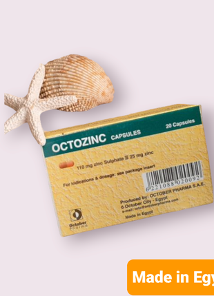 Octozinc Октоцинк Цинк 20 капсул Єгипет