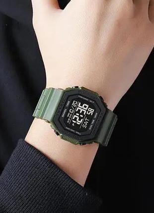 Часы наручные мужские SKMEI 1988AG, армейские часы противоудар...