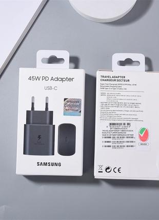 Зарядное устройство Samsung 45W Type-C 1:1 Black