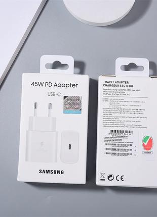 Зарядное устройство Samsung 45W Type-C 1:1 White