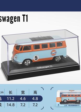 Модель Автобус Volkswagen T1 GULF (1962 г) 1:38 Фольксваген Cl...