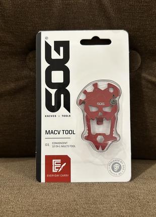 Мультитул SOG MacV Tool красный SOG SM1001-CP